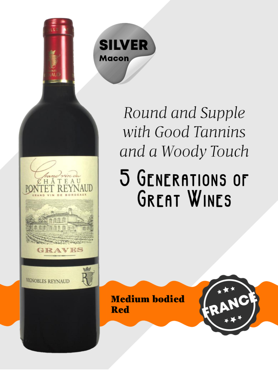 Chateau Pontet Reynaud Graves Red 2018 375ml