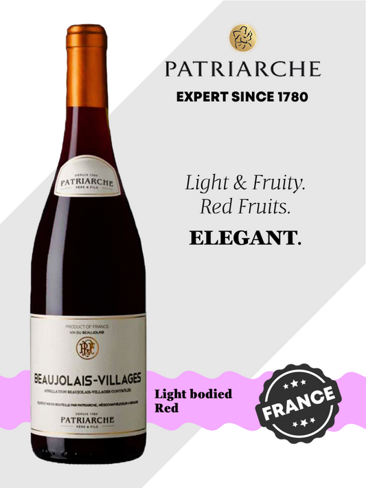Patriarche Beaujolais-Villages 佳美红葡萄酒