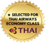 Selected for Thai Airays Economy Class